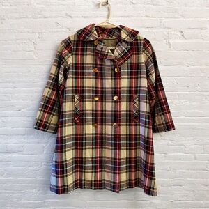 60’s Vintage Plaid Mod Jacket Size S